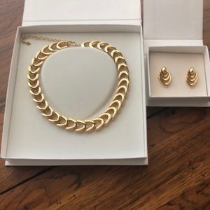 Vintage Krementz Contempo necklace and earrings